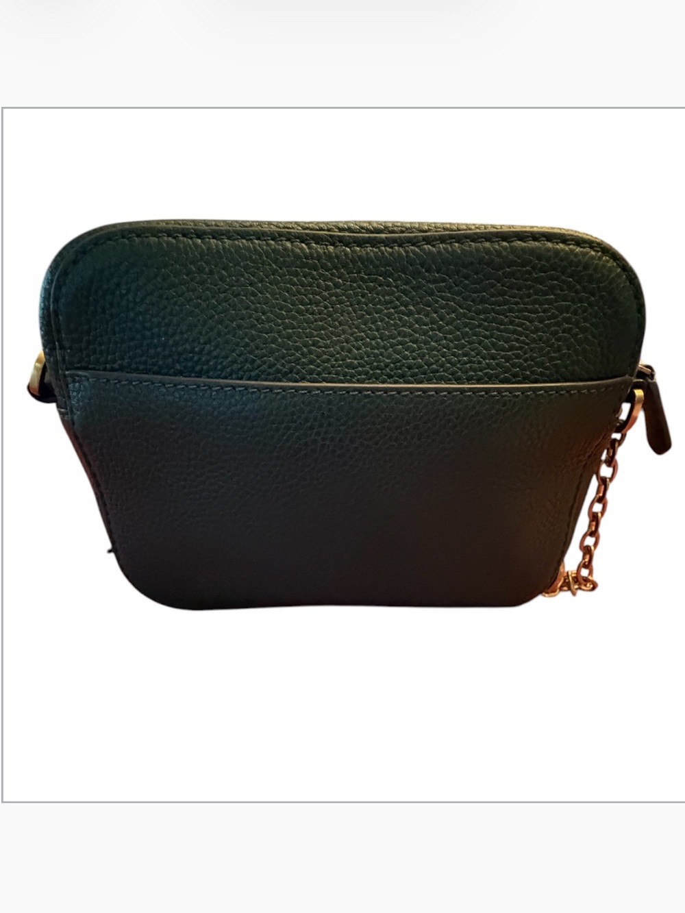 Tory Burch McGraw Camera Bag in Dark Green Pebbled Leather - Picture 4 of 9